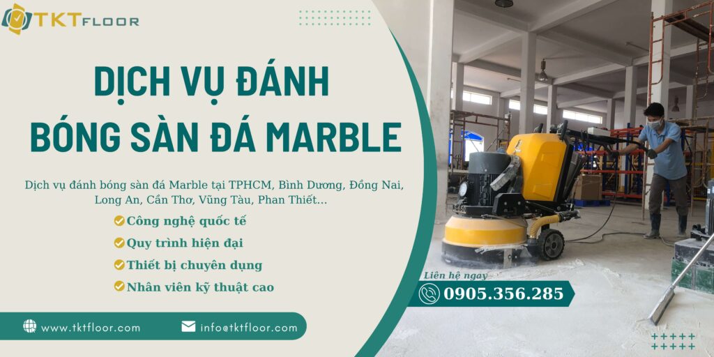 Hình ảnh dịch vụ đánh bóng sàn đá marble